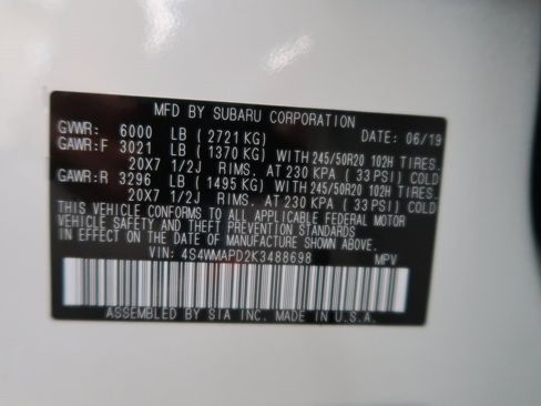 Used 2019 Subaru Ascent Limited w/ Popular Package #3 image 46