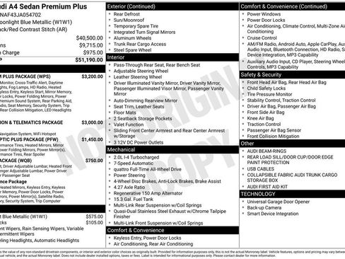 Used 2018 Audi A4 2.0T Premium Plus w/ Premium Plus Package image 25