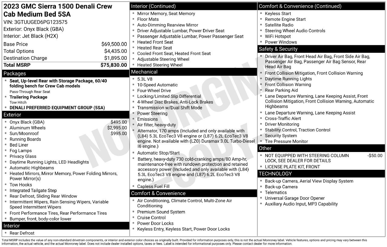 Used 2023 GMC Sierra 1500 Denali AWD/4WD image 9