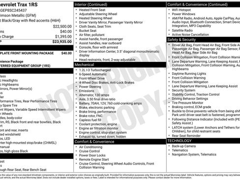 Used 2025 Chevrolet Trax RS FWD image 26