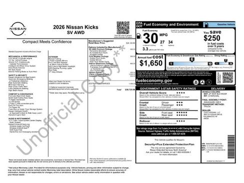 New 2026 Nissan Kicks SV w/ SV Premium Package AWD/4WD image 44