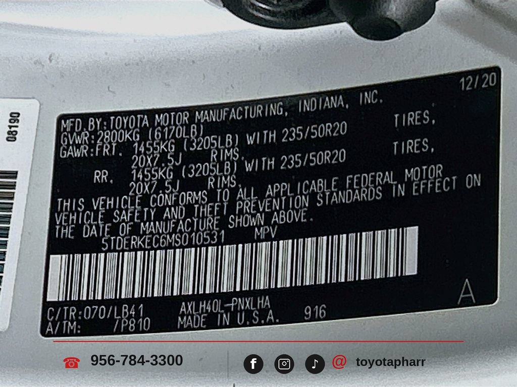 Used 2021 Toyota Sienna Platinum FWD image 35