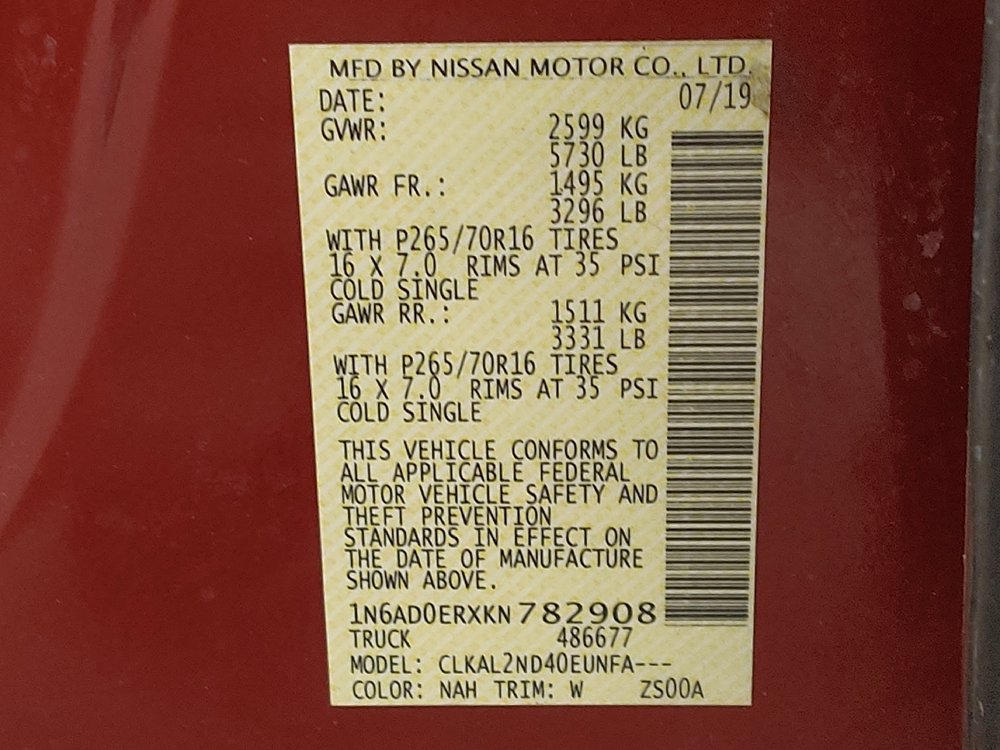 Used 2019 Nissan Frontier SV w/ Value Truck Package RWD image 33