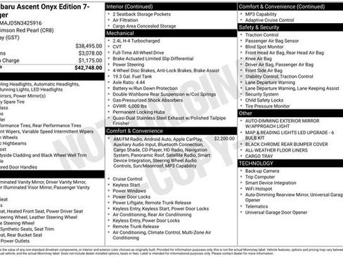 Used 2022 Subaru Ascent Onyx Edition image 4