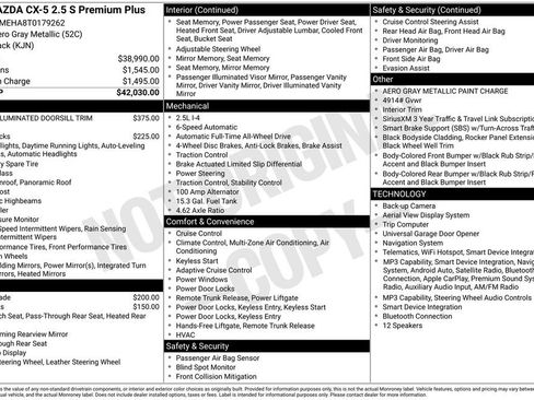 New 2026 MAZDA CX-5 2.5 S w/ Premium Plus Package AWD/4WD image 34