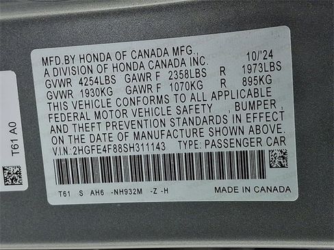 Used 2025 Honda Civic Sport image 31