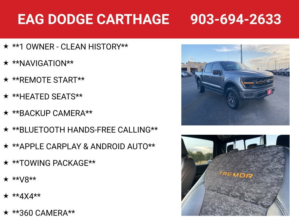 Used 2025 Ford F150 Tremor w/ Tow/Haul Package AWD/4WD image 4