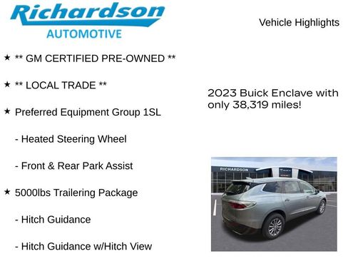 Used 2023 Buick Enclave Essence w/ Trailering Package, 5000 lbs. AWD/4WD image 11