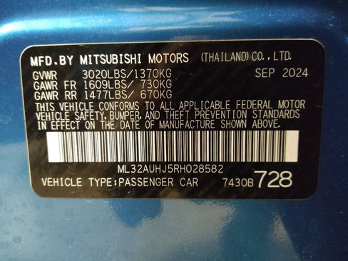Used 2024 Mitsubishi Mirage ES FWD image 33