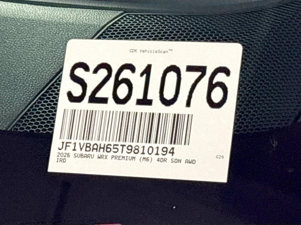 New 2026 Subaru WRX Premium AWD/4WD image 25