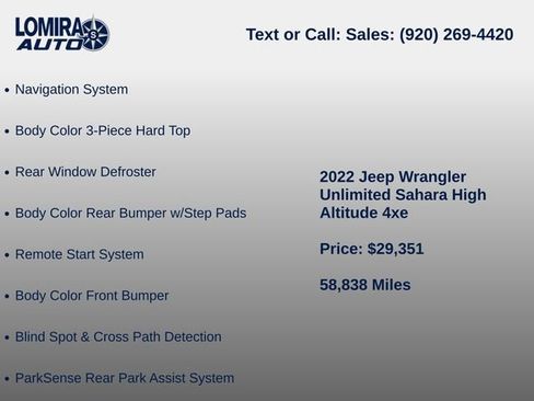 Used 2022 Jeep Wrangler Unlimited Sahara AWD/4WD image 10