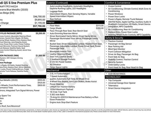 Certified 2023 Audi Q5 2.0T Premium Plus w/ Premium Plus Package AWD/4WD image 3