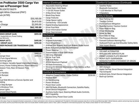 New 2026 RAM ProMaster 3500 w/ Convenience Group image 15