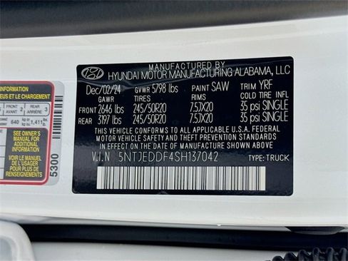 New 2025 Hyundai Santa Cruz Limited image 50