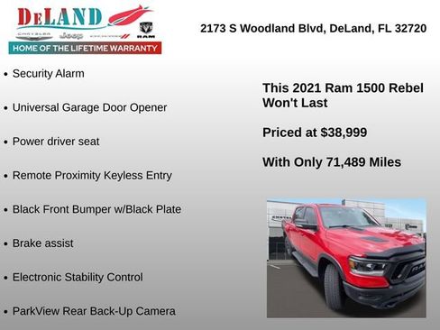 Used 2021 RAM 1500 Rebel w/ Rebel Level 2 Equipment Group image 7