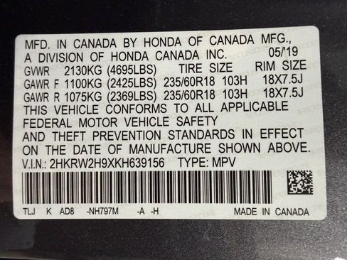 Used 2019 Honda CR-V Touring image 32