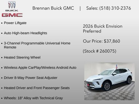 New 2026 Buick Envision Preferred AWD/4WD image 18