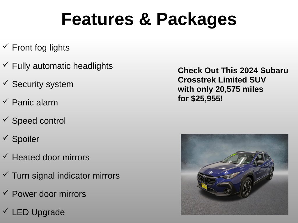 Used 2024 Subaru Crosstrek 2.5i Limited AWD/4WD image 21