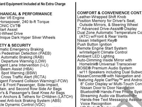 Used 2019 Nissan Murano Platinum w/ Cargo Package image 17