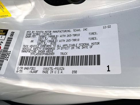 Used 2023 Toyota Tundra SR5 w/ SR5 Convenience Package image 52