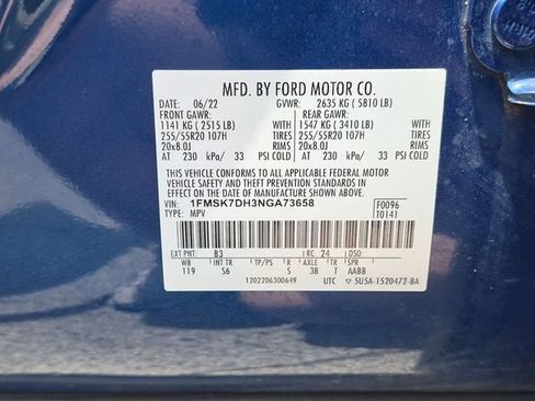 Used 2022 Ford Explorer XLT w/ Equipment Group 202A RWD image 31