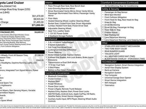 Used 2025 Toyota Land Cruiser w/ Premium Package image 36