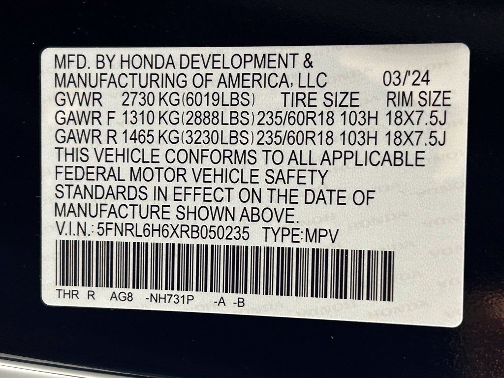 Used 2024 Honda Odyssey EX-L image 39