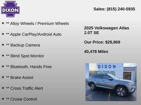Used 2025 Volkswagen Atlas SE AWD/4WD image 4