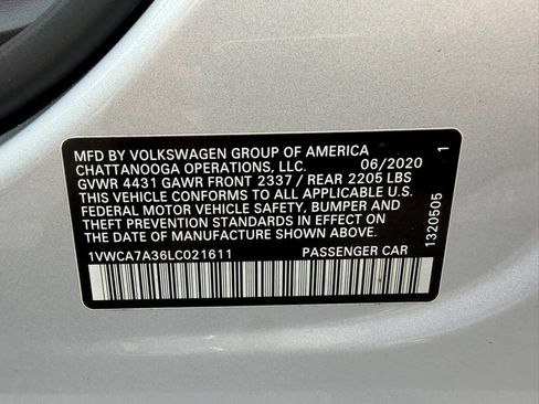 Used 2020 Volkswagen Passat 2.0T SEL FWD image 27