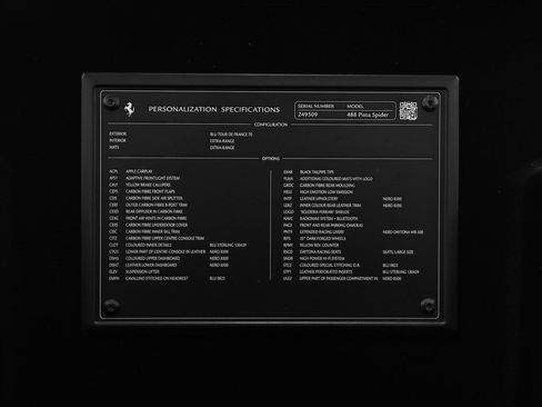 Certified 2020 Ferrari 488 Pista Spider image 17