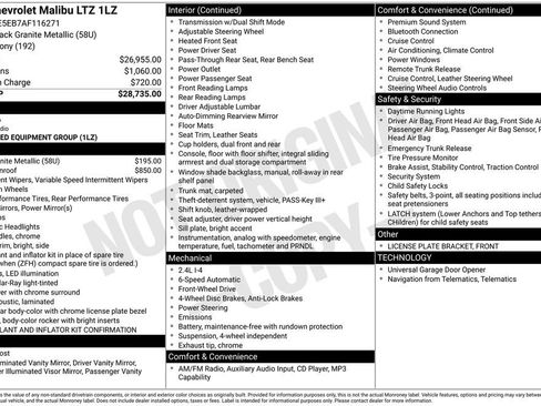 Used 2010 Chevrolet Malibu LTZ FWD image 2