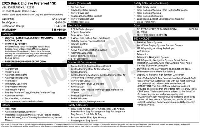 Used 2025 Buick Enclave Preferred FWD image 2