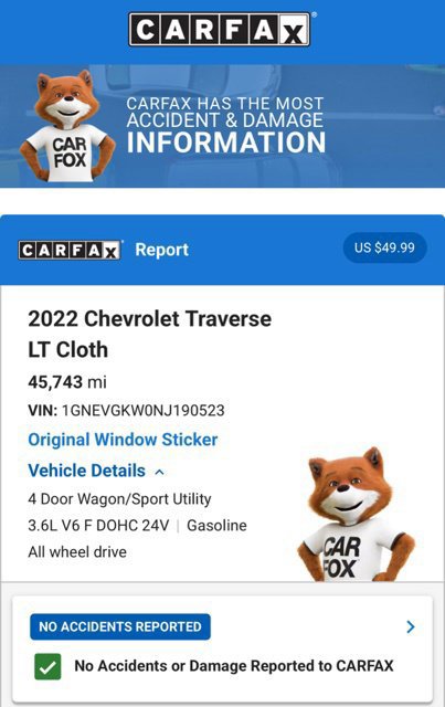 Used 2022 Chevrolet Traverse LT AWD/4WD image 6