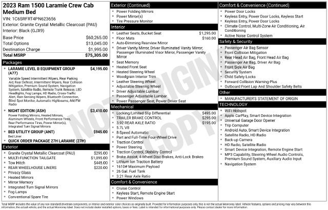 Used 2023 RAM 1500 Laramie AWD/4WD image 21