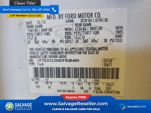 Used 2013 Ford F150 XL w/ Mid Equipment Group RWD image 16