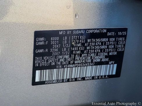 New 2025 Subaru Ascent Limited w/ Popular Package #2 image 30