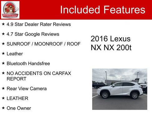 Used 2016 Lexus NX 200t AWD image 5