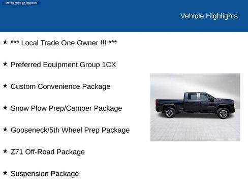 Used 2024 Chevrolet Silverado 2500 Custom w/ Custom Convenience Package AWD/4WD image 2
