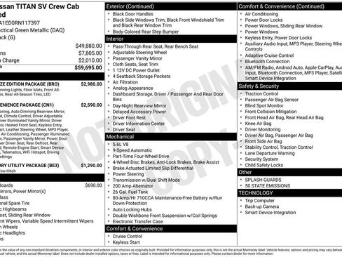 Used 2024 Nissan Titan SV w/ SV Bronze Edition Package image 2