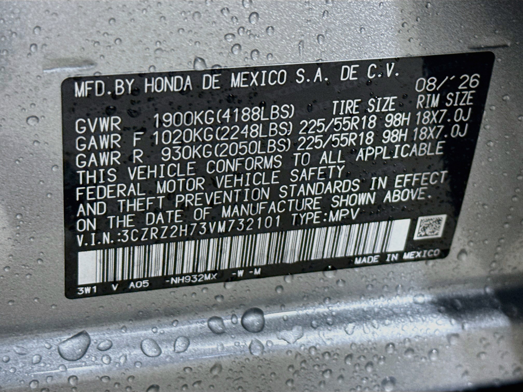 New 2027 Honda HR-V EX-L image 38