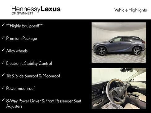 Used 2023 Lexus RX 350 Premium w/ Accessory Package (Z1) image 11