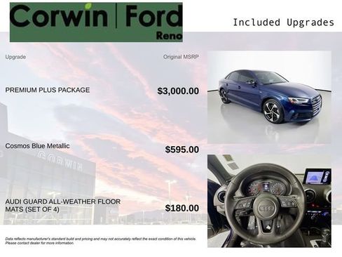 Used 2020 Audi A3 2.0T Premium Plus w/ Premium Plus Package image 3