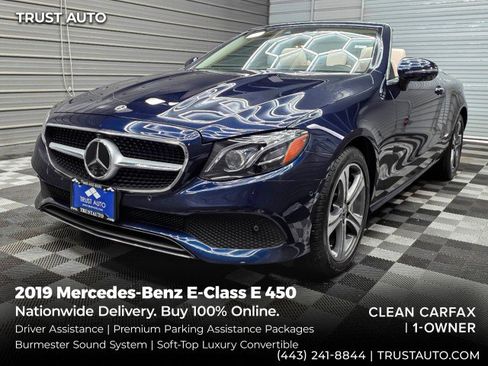 Used 2019 Mercedes-Benz E 450 4MATIC Cabriolet image 1