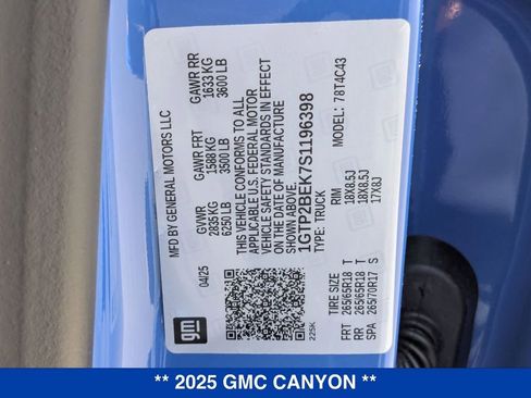 New 2025 GMC Canyon Elevation w/ Convenience Package image 36