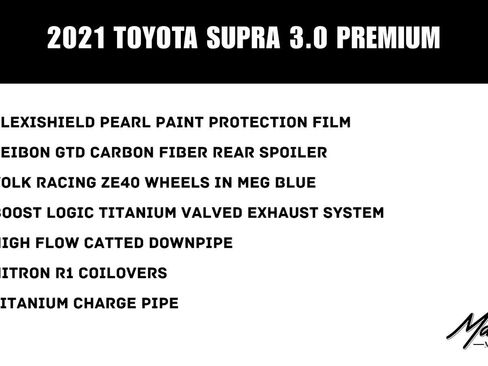 Used 2021 Toyota Supra Premium w/ Driver Assist Package RWD image 2