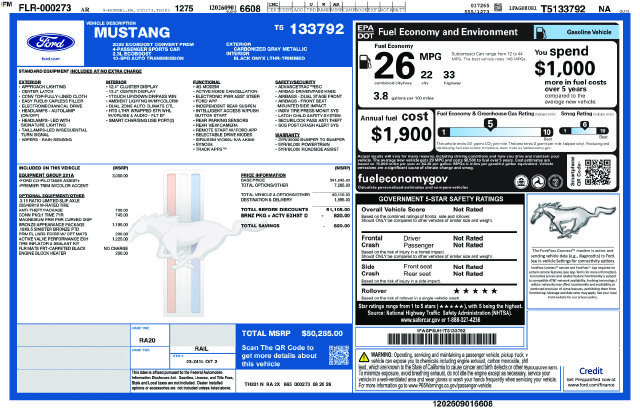 New 2026 Ford Mustang Premium RWD image 17