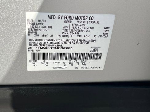 Certified 2018 Ford Explorer Sport w/ Equipment Group 401A image 32