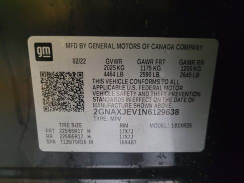 Used 2022 Chevrolet Equinox LT w/ Driver Convenience Package image 33