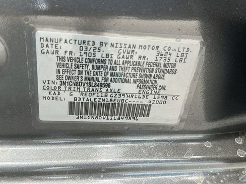 New 2025 Nissan Versa S w/ S Plus Package image 28