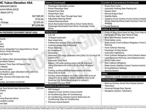 Used 2025 GMC Yukon Elevation image 8